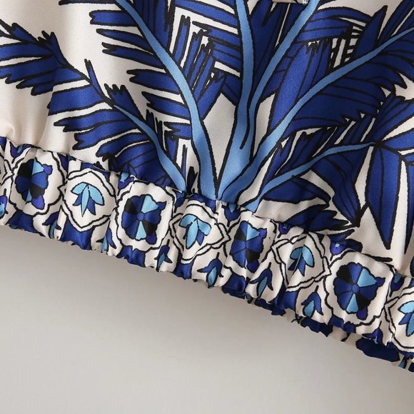 Palm Print Midi Skirts Set - Picture 12 of 16